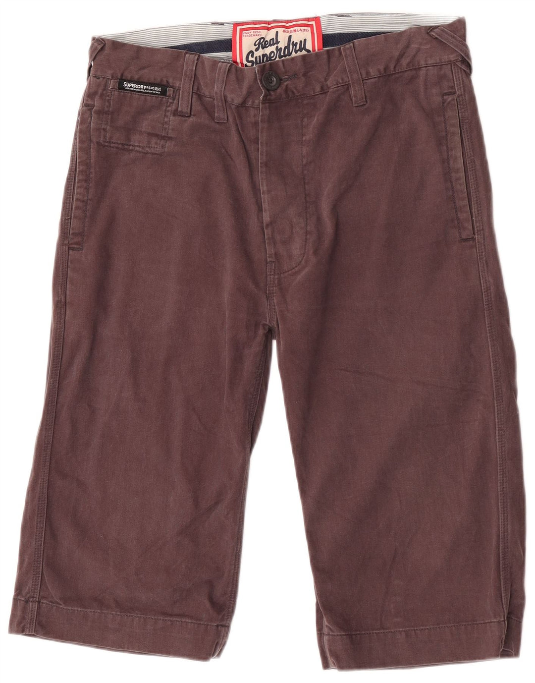 Superdry Chino-shorts til mænd W30 mellembrun bomuld