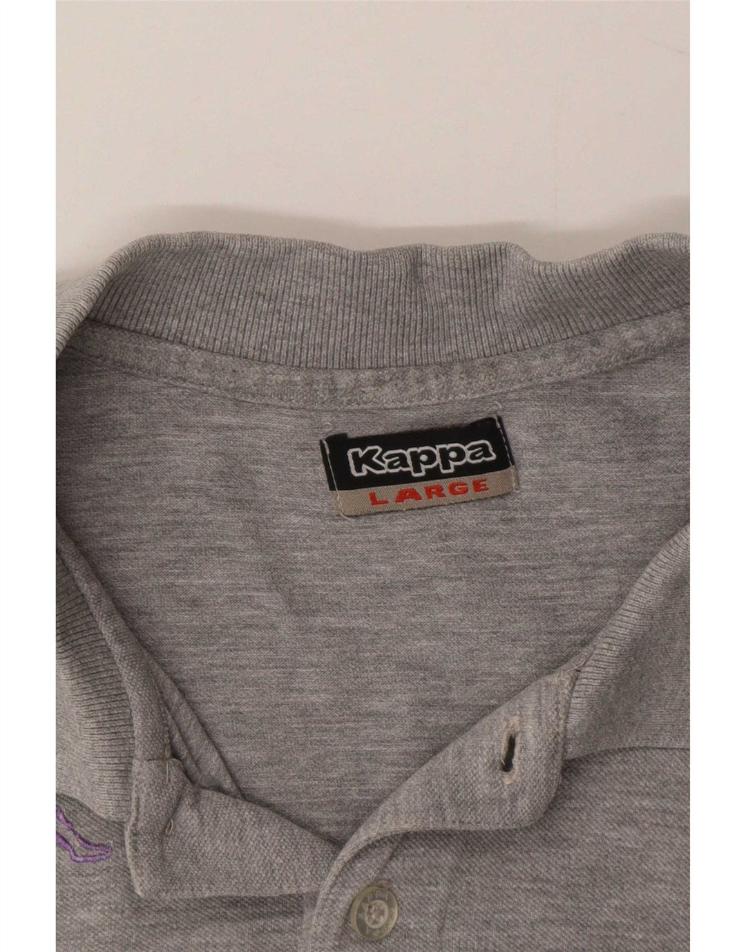 Kappa Dame Polo Shirt UK 16 Large Grey