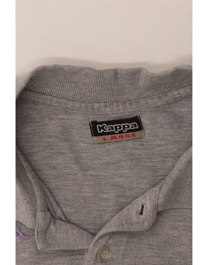 Kappa Dame Polo Shirt UK 16 Large Grey