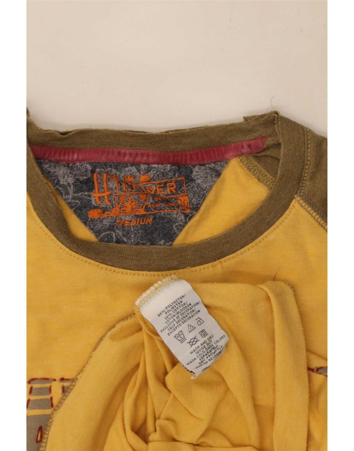 Tommy Hilfiger Herre Grafisk Vest Top Medium Gul Colourblock Polyester