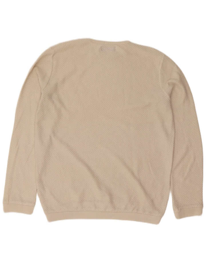 Zara Herre sweater med rund hals, lille beige
