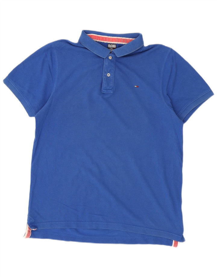 Tommy Hilfiger Polo Shirt til mænd 2XL Blå Bomuld