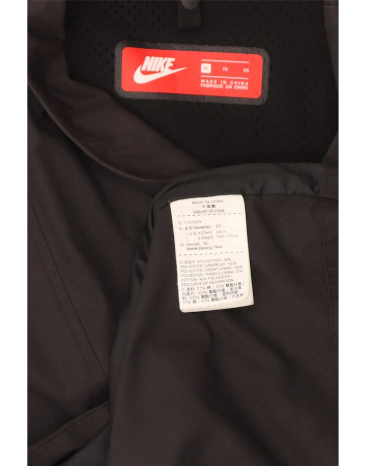 Nike regnjakke til kvinder UK 18 XL sort bomuld