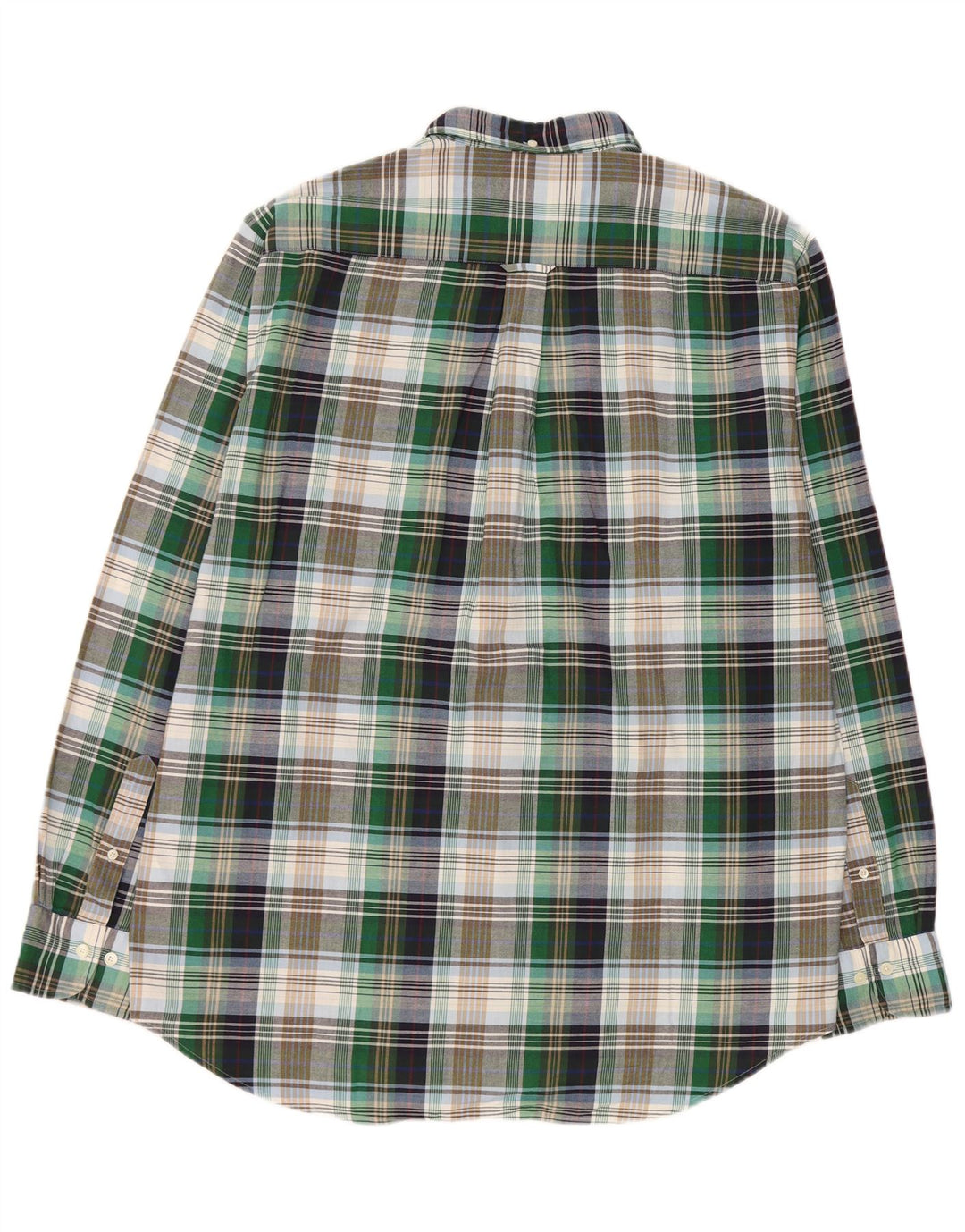 Gant herre Regular Fit skjorte størrelse 43/44 17 1/2 XL Flerfarvet ternet bomuld