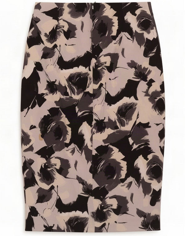Zara Blyantnederdel til kvinder Medium W30 Sort Blomster