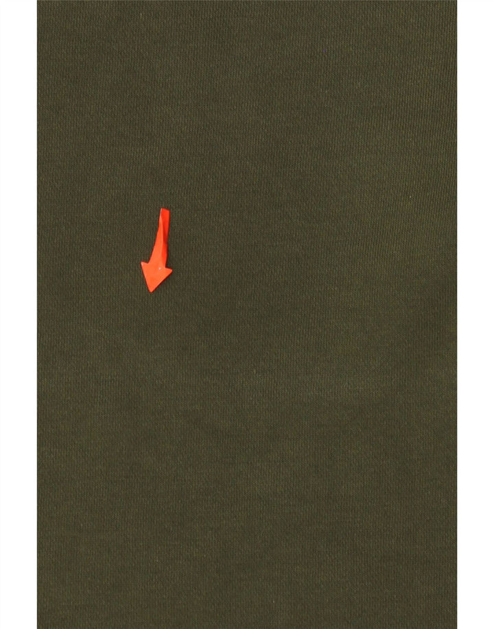 Adidas Sweatshirt til mænd, lille Khaki Colourblock Bomuld