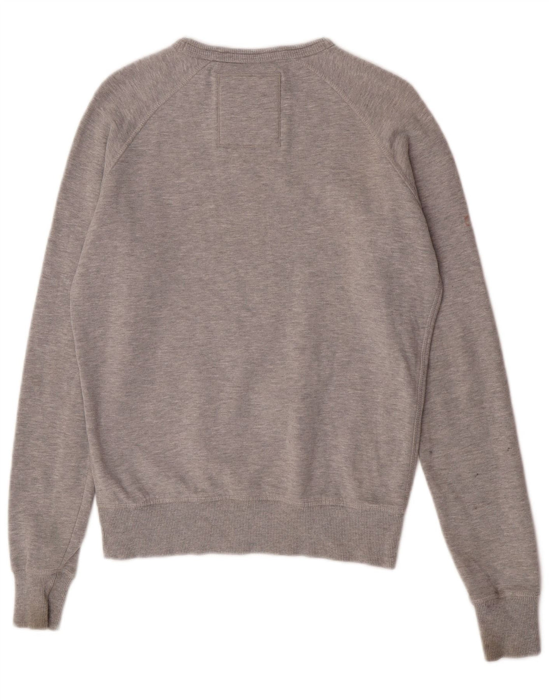 Superdry grafisk sweatshirt til mænd, lille grå flækket bomuld