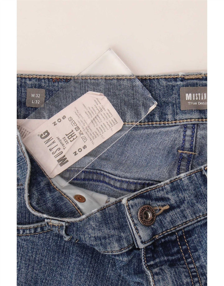 Mustang Herre Tramper Straight Jeans W32 L32 Blå Bomuld