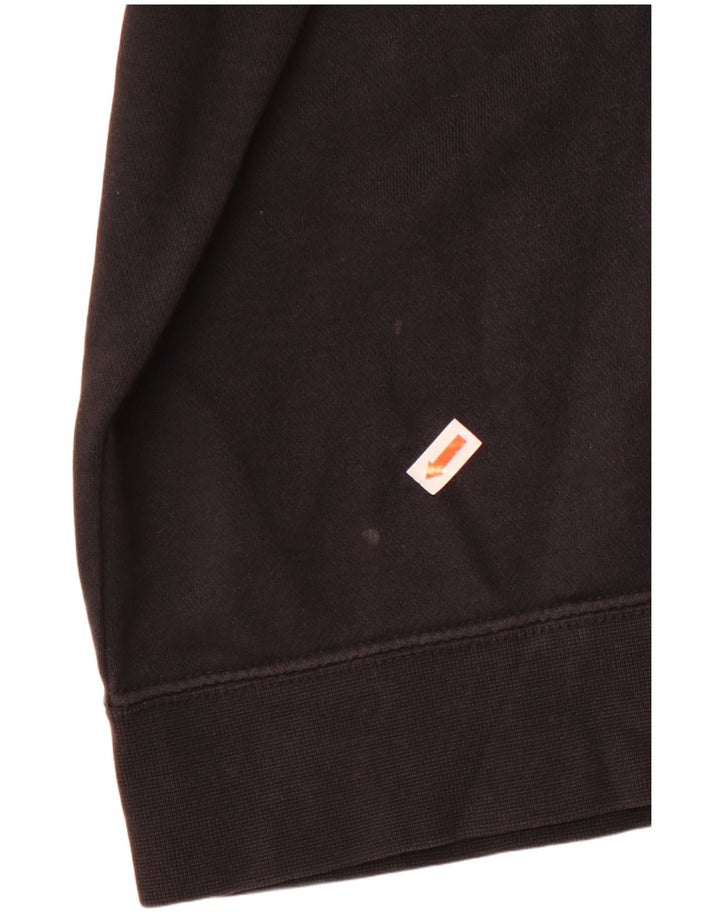 Nike Dame Oversized Sweatshirt Jumper UK 10 Small Black Bomuld
