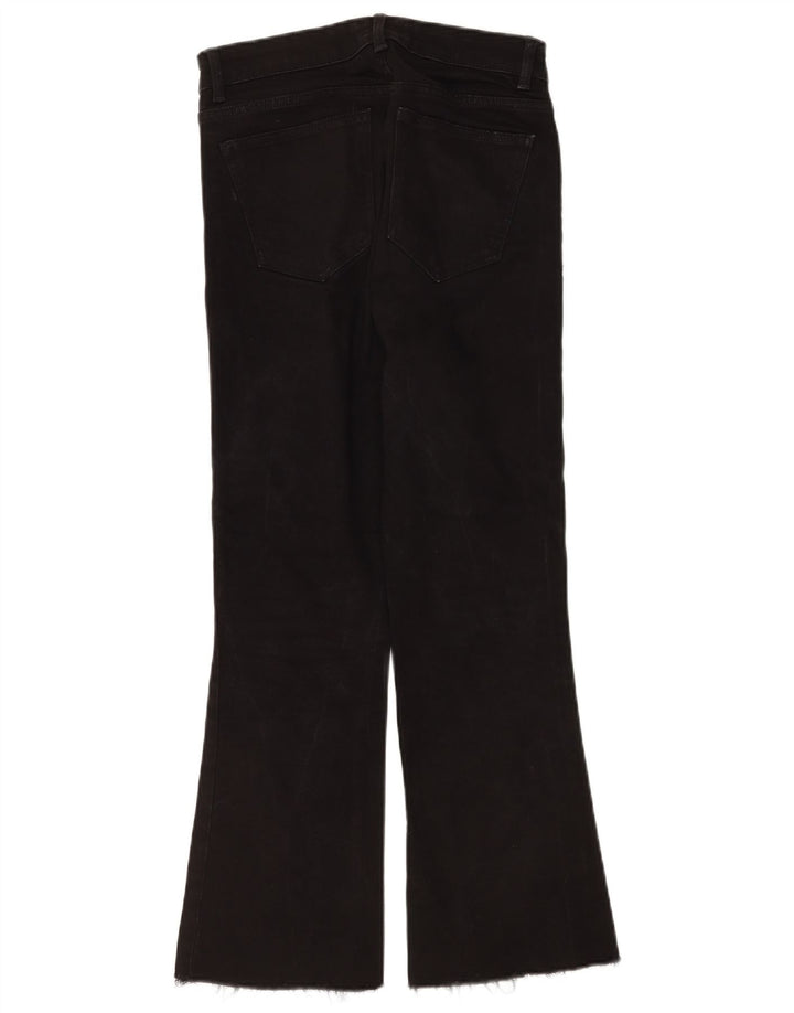 Zara Dame Flared Jeans EU 38 Small W28 L26 Sort Bomuld