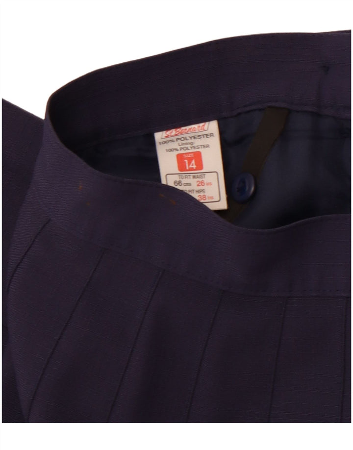 ST. BERNARD Kvinder A-linje nederdel med høj talje UK 14 Medium W28 Marineblå