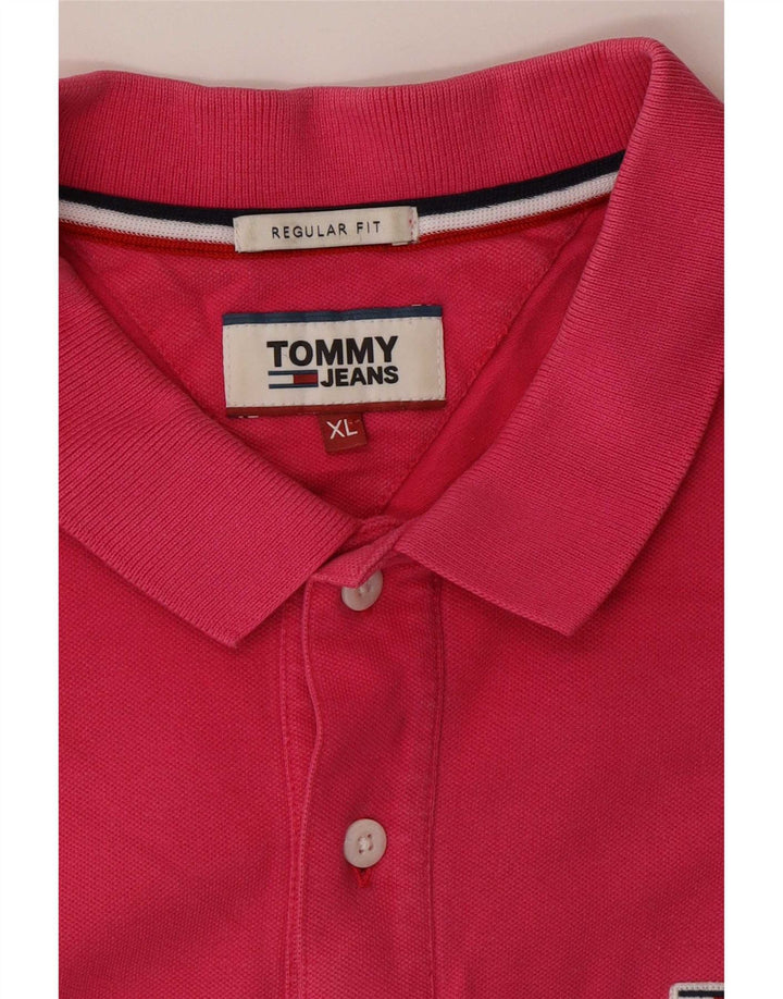 Tommy Hilfiger Herre Regular Fit Polo Shirt XL Pink