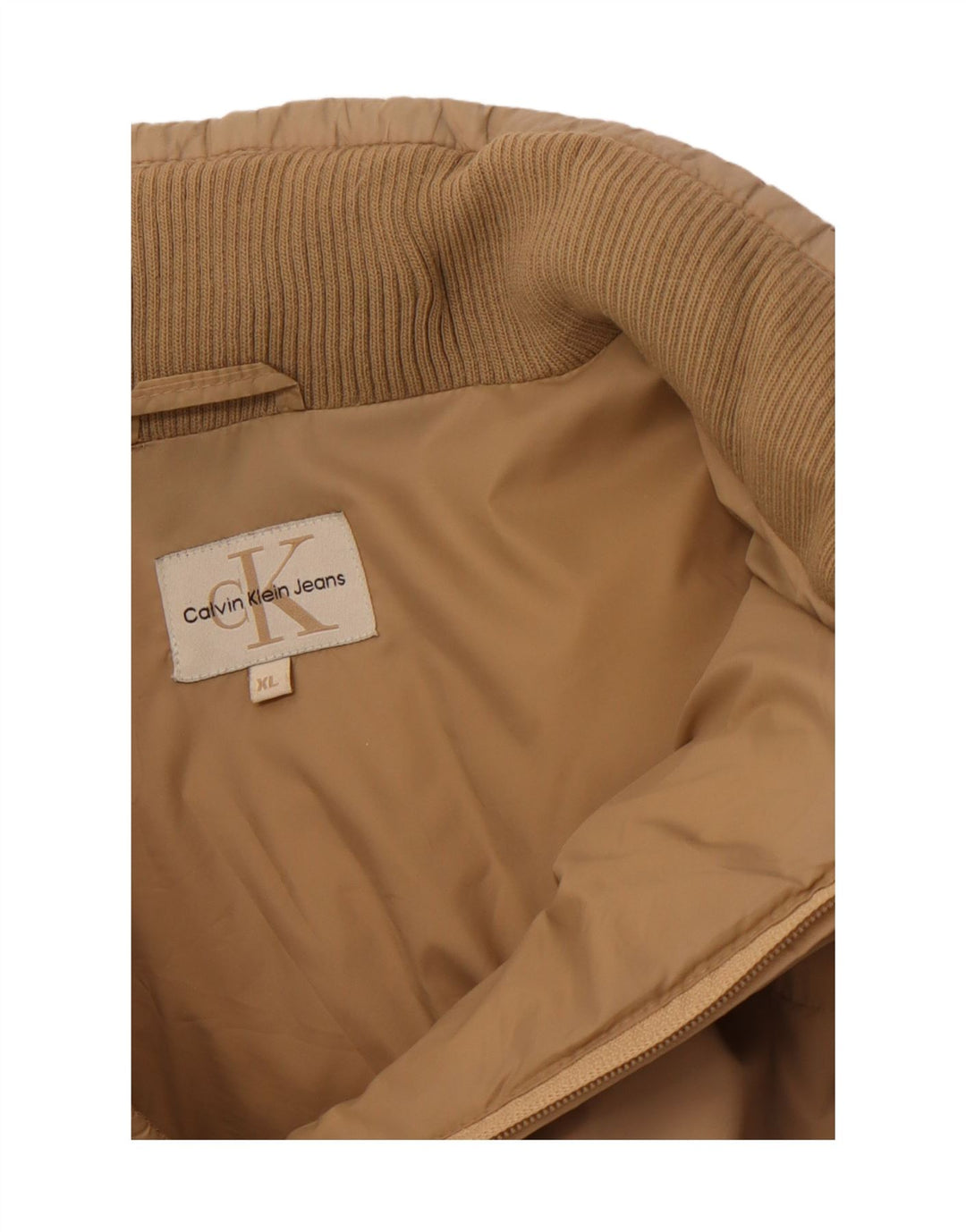 CALVIN KLEIN JEANS Polstret jakke til mænd UK 42 XL Beige
