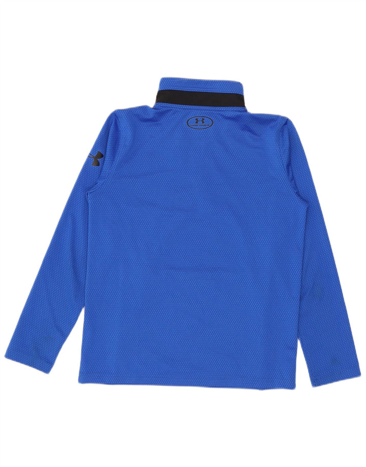 Under Armour Boys Pullover Træningsdragt Top 7-8 år Small Blue Colourblock