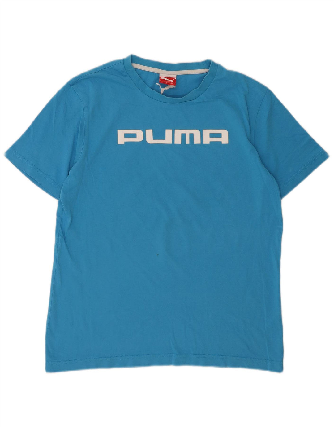 PUMA Grafisk T-shirt top til mænd, lille blå bomuld