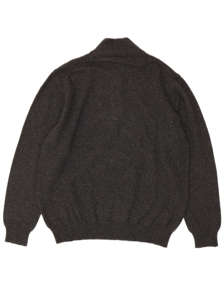 Harmont & Blaine Herre Zip Neck Jumper Sweater 3XL Grå Uld