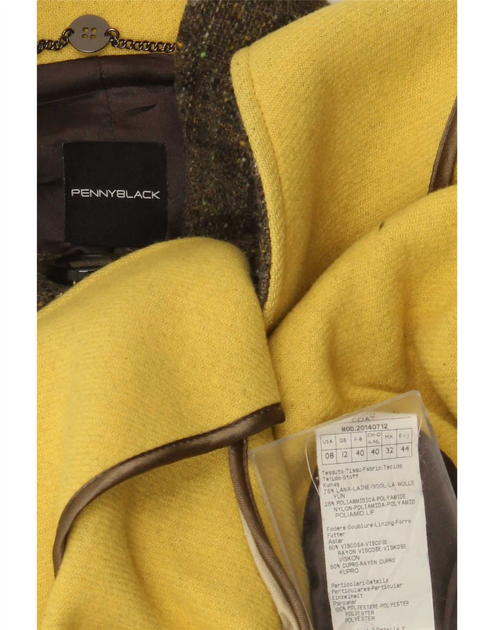 Penny Black Dame Overfrakke UK 12 Medium Green Wool