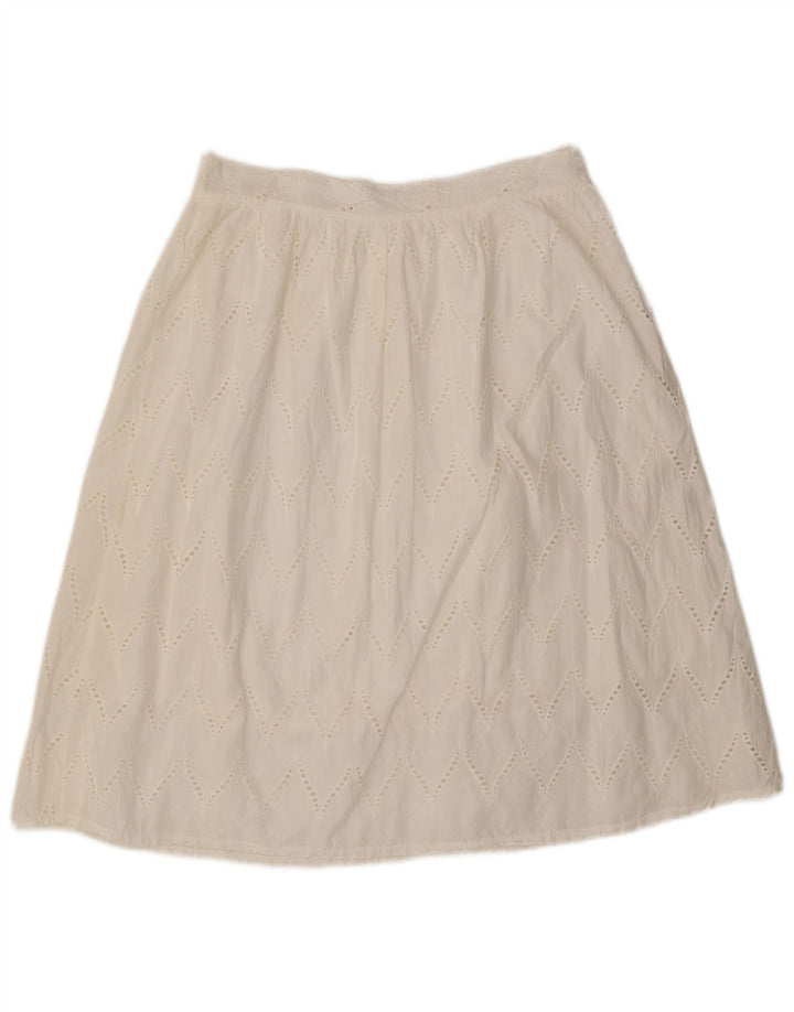 ALTAMIRA Dame Milano A-Line nederdel W30 Medium Hvid Geometrisk
