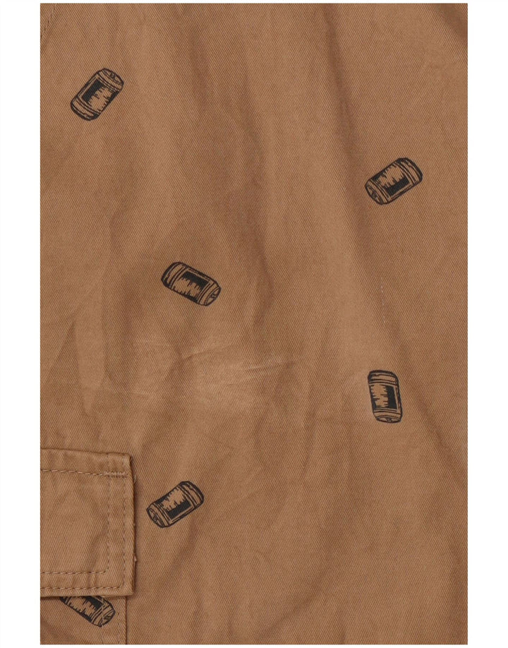 WRANGLER Grafiske Cargo Shorts til mænd W40 XL Brun Bomuld