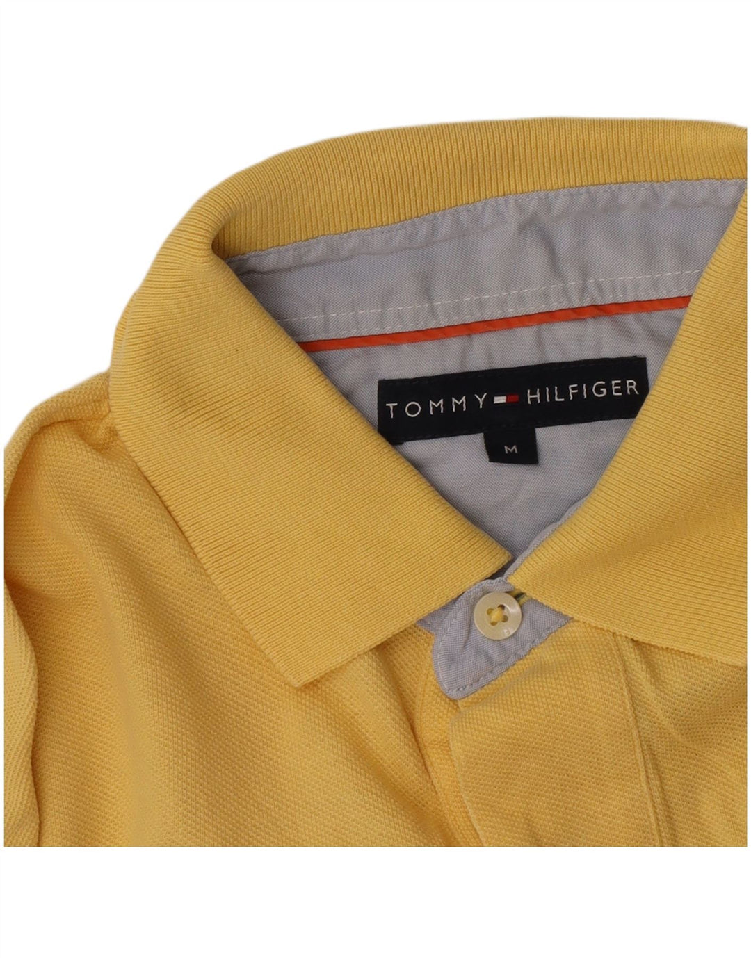 Tommy Hilfiger Herre Polo Shirt Medium Gul