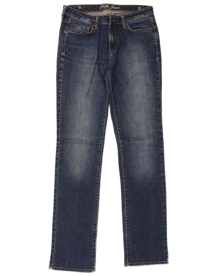 Rifle Dame Slim Jeans W30 L34 Blå Bomuld
