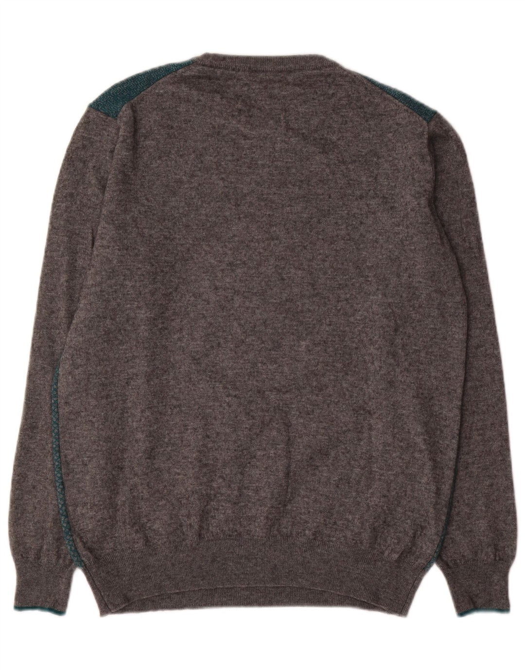 Harmont & Blaine Herre Crew Neck Jumper Sweater 2XL Grå Colourblock Uld