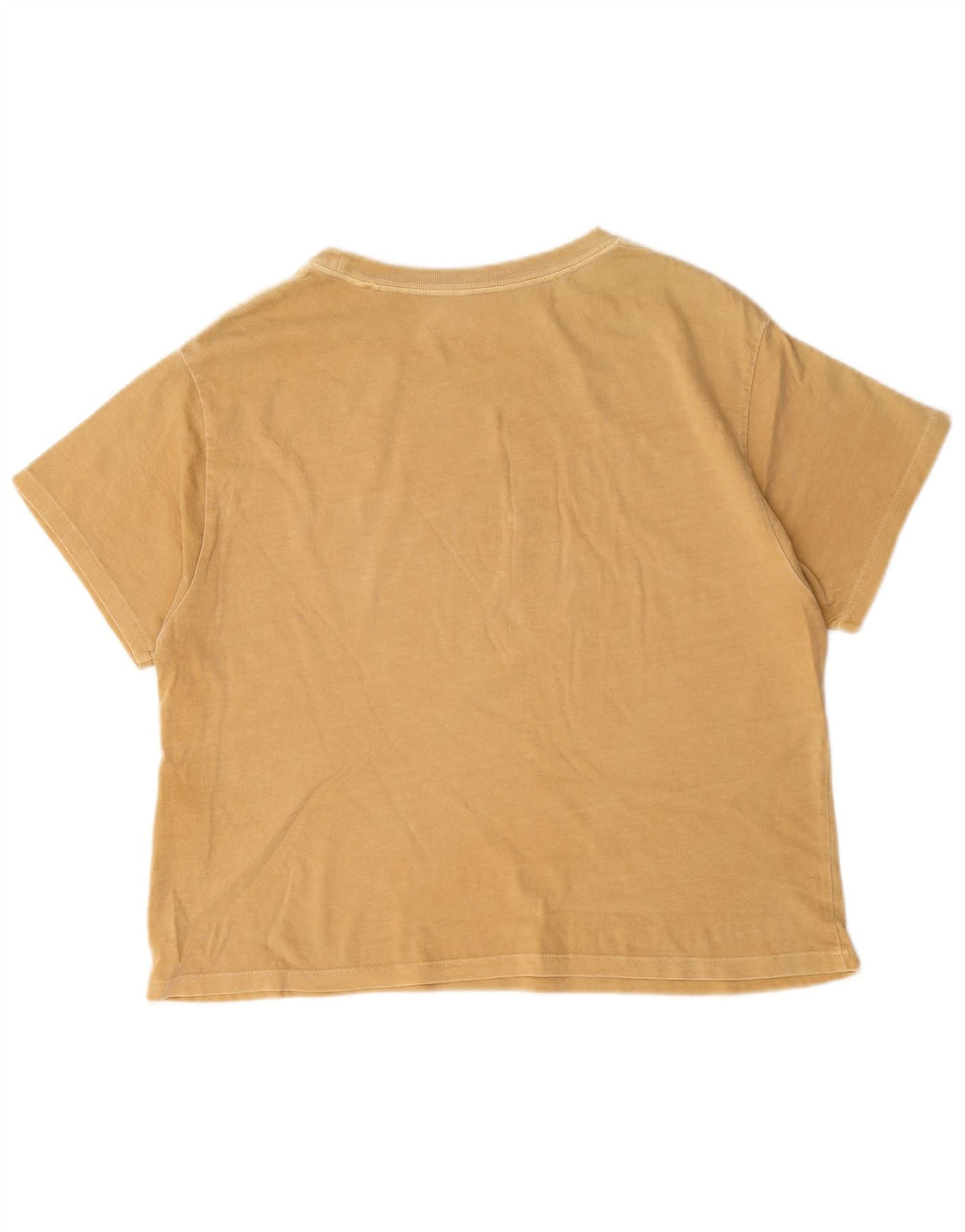 Levi's Dame T-Shirt Top UK 14 Medium Beige Bomuld