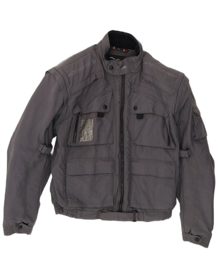 Spyke Herre Racer Jacket UK 40 Stor Grå Polyester