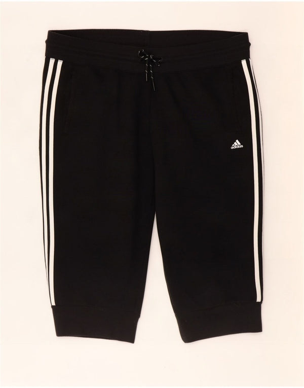 Adidas Womens Climalite Sportshorts UK 16/18 Large Black Polyester