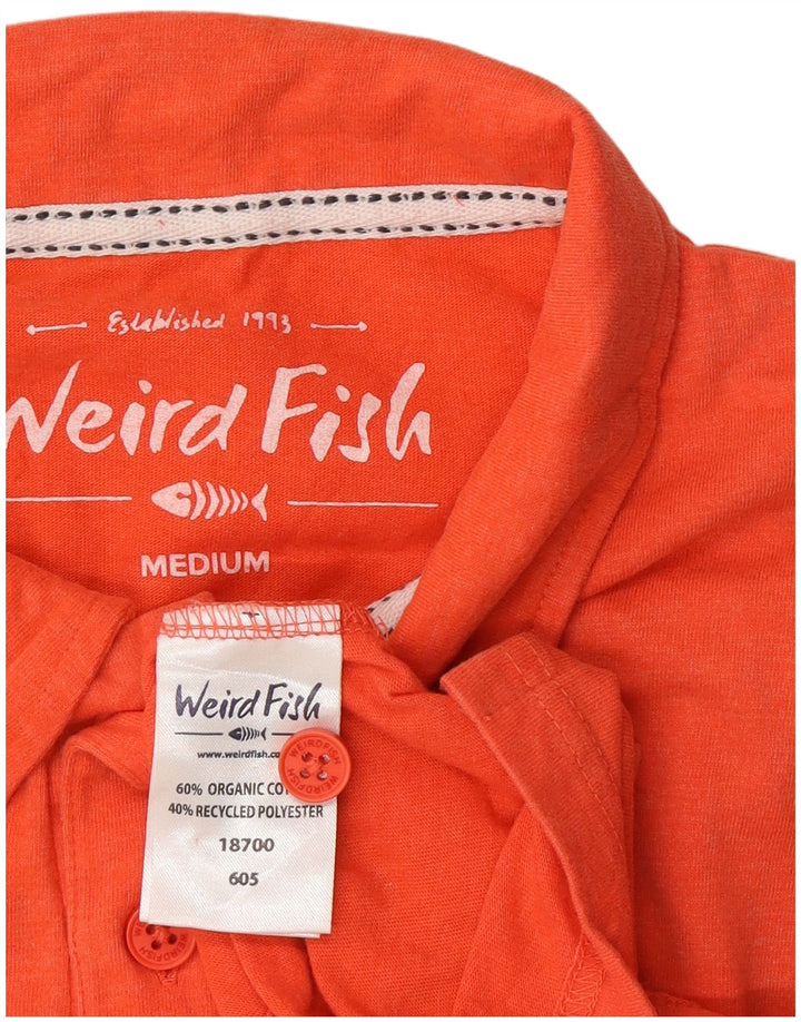 Weird Fish Herre poloshirt Medium Orange Bomuld