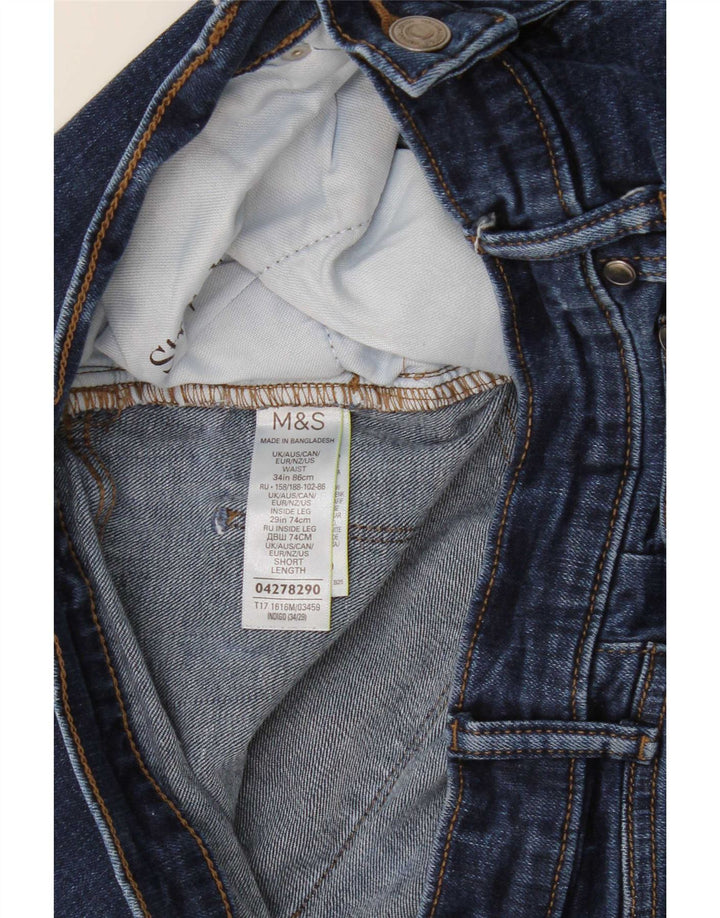 Marks & Spencer herre cropped jeans W34 L26 blå bomuld
