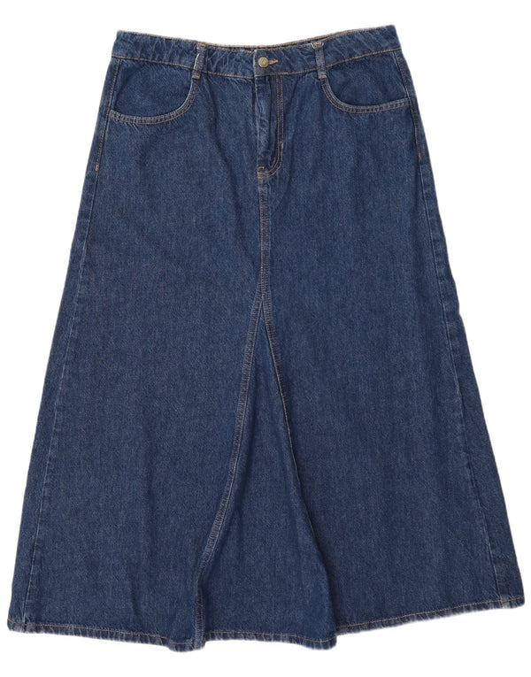 Zara Womens Denim Skirt Large W30 Blue