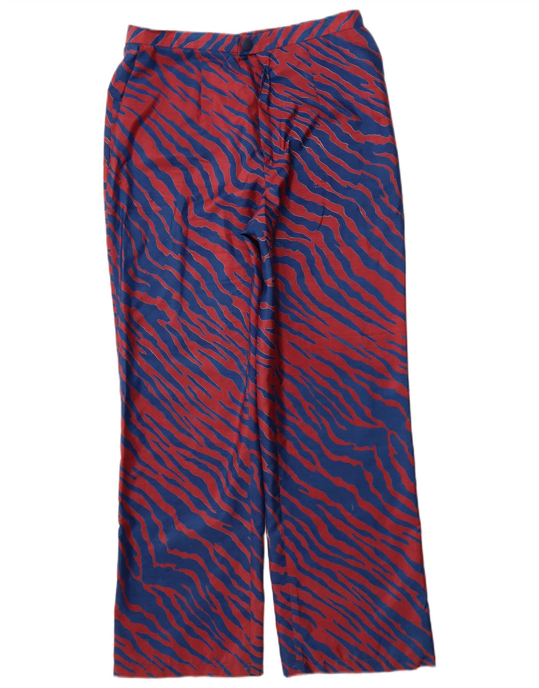 VINTAGE Lige Chinobukser til kvinder W30 L29 Blå Stribede