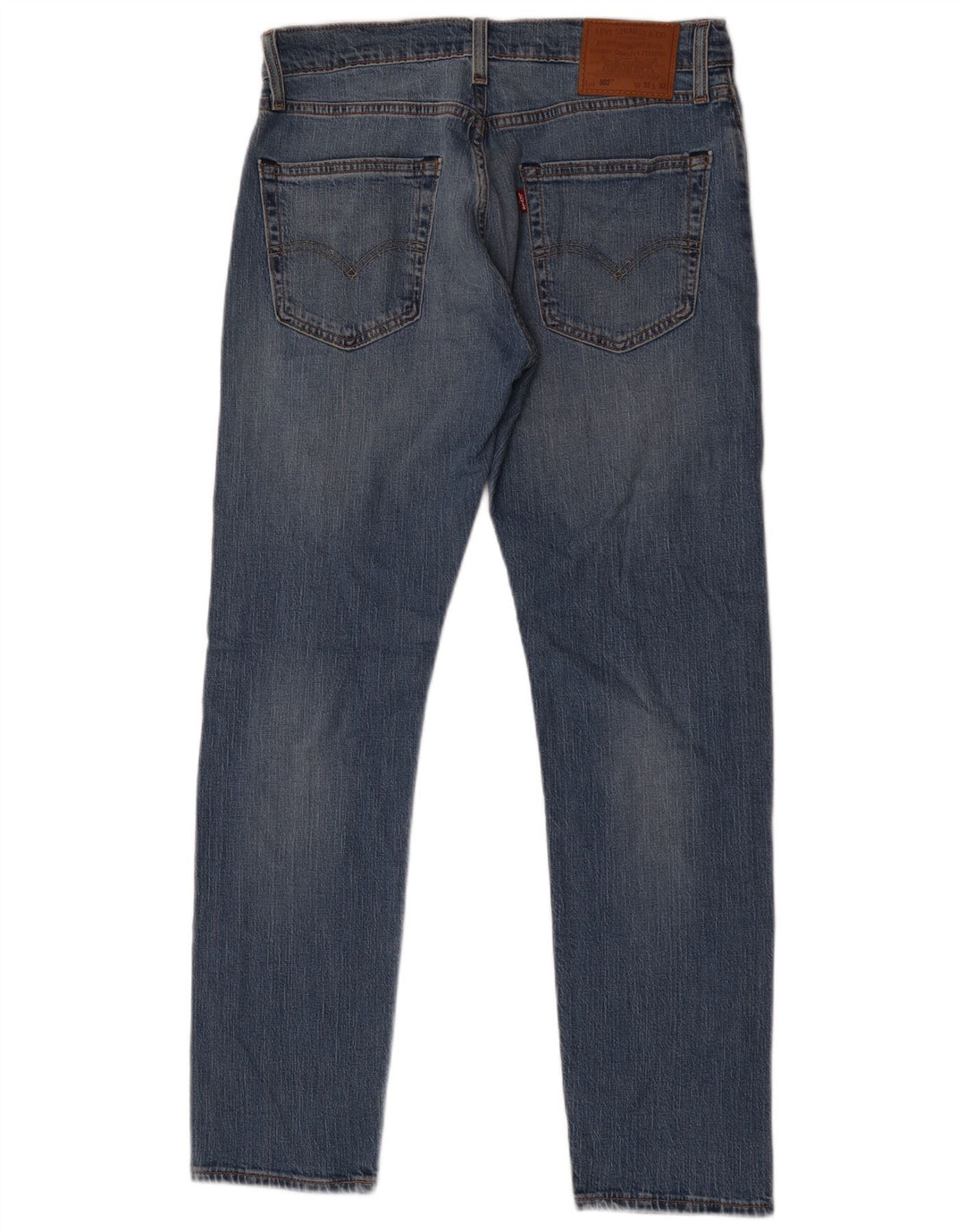 Levi's Herre 502 tilspidsede jeans W32 L32 blå bomuld