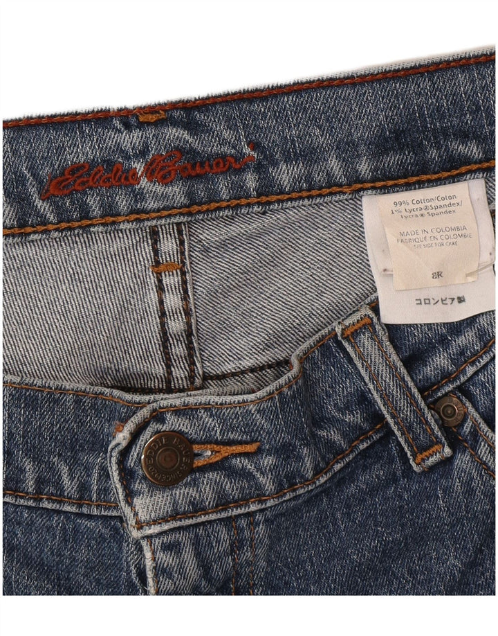 Eddie Bauer Dame Bootcut Jeans US 8 Medium W28 L32 Blå Bomuld