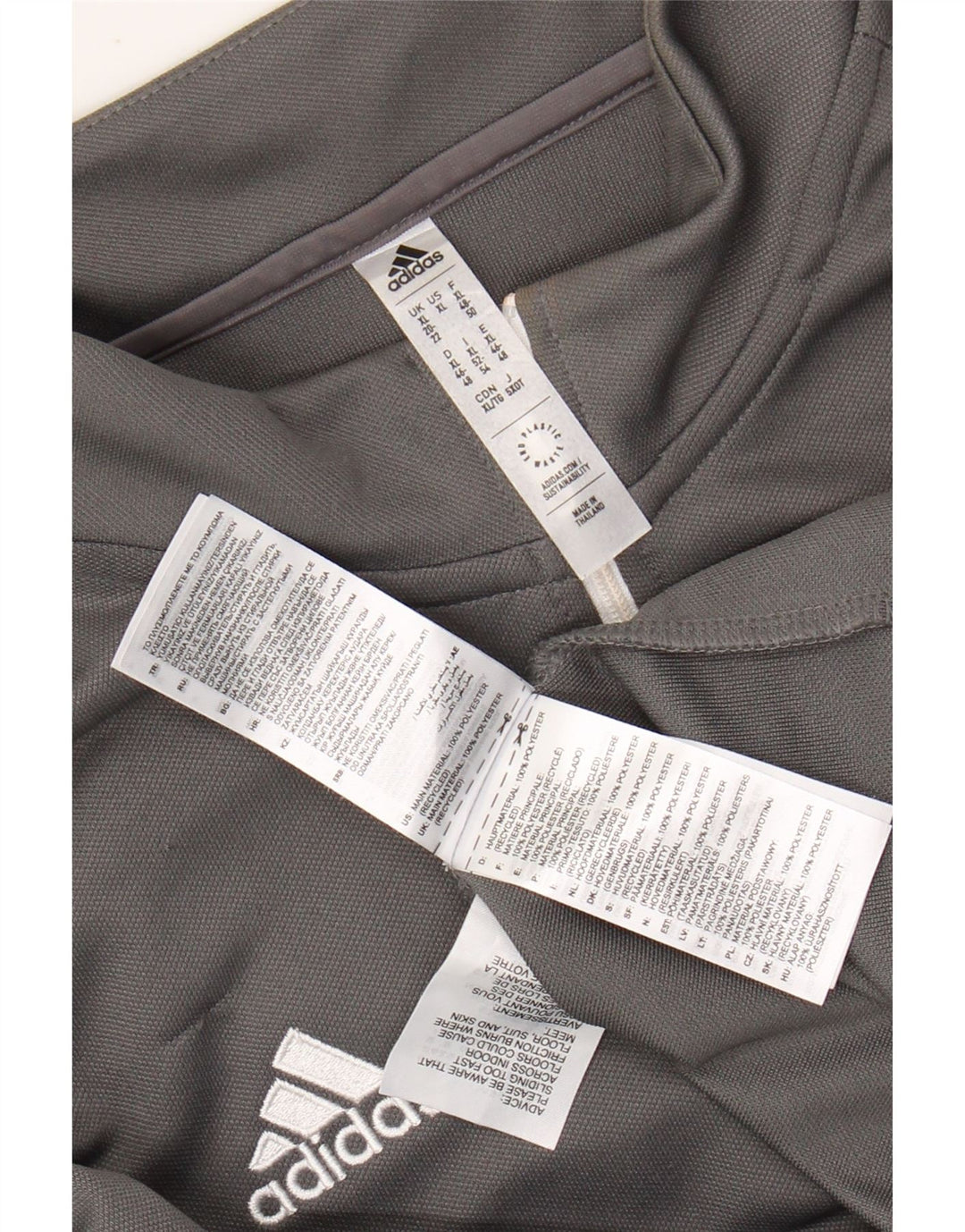 ADIDAS Aeroready trøje med lynlås til kvinder, træningsdragt top UK 20/22 XL Grå