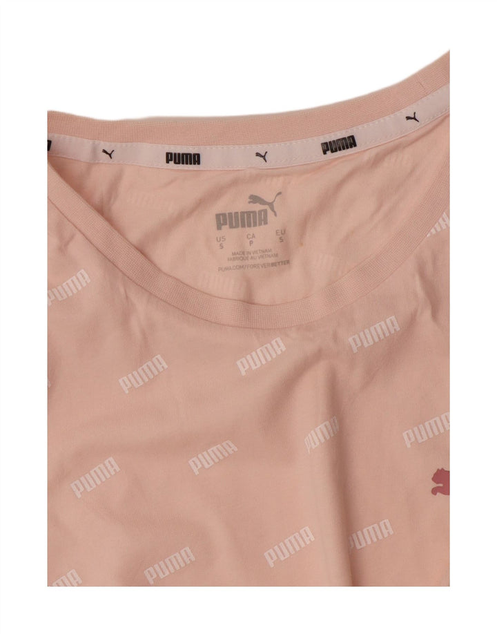 PUMA Grafisk T-shirt top til mænd, lille pink