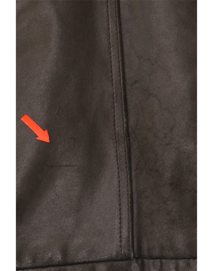 Itallo Herre Læderjakke UK 40 Large Sort