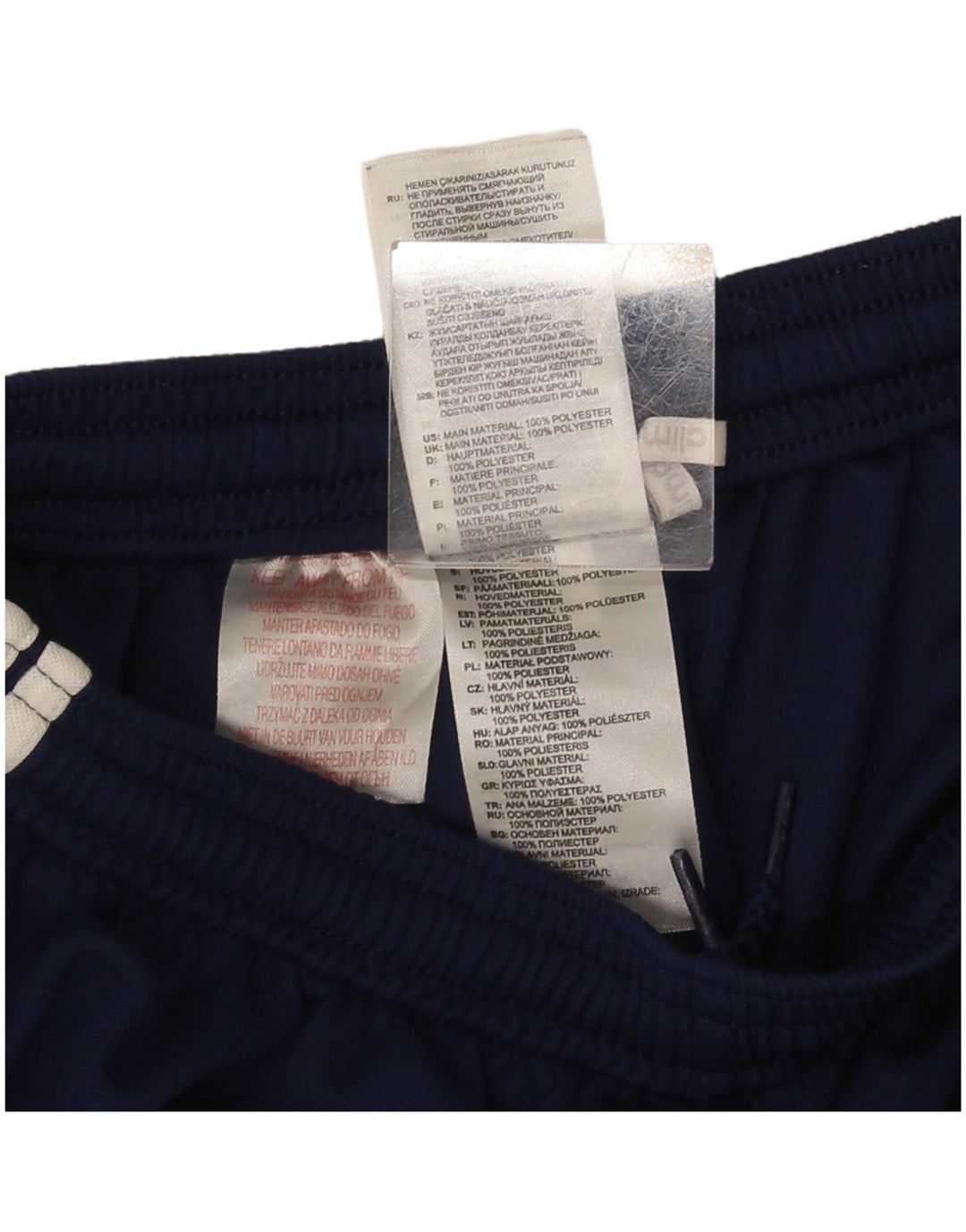 Adidas drenge Climalite sportsshorts 13-14 år marineblå polyester