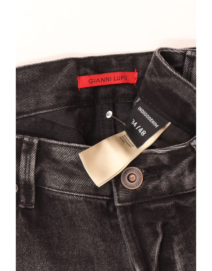Gianni Lupo Herre Bruce Distressed Slim Jeans IT 48 Medium W34 L30 Grå