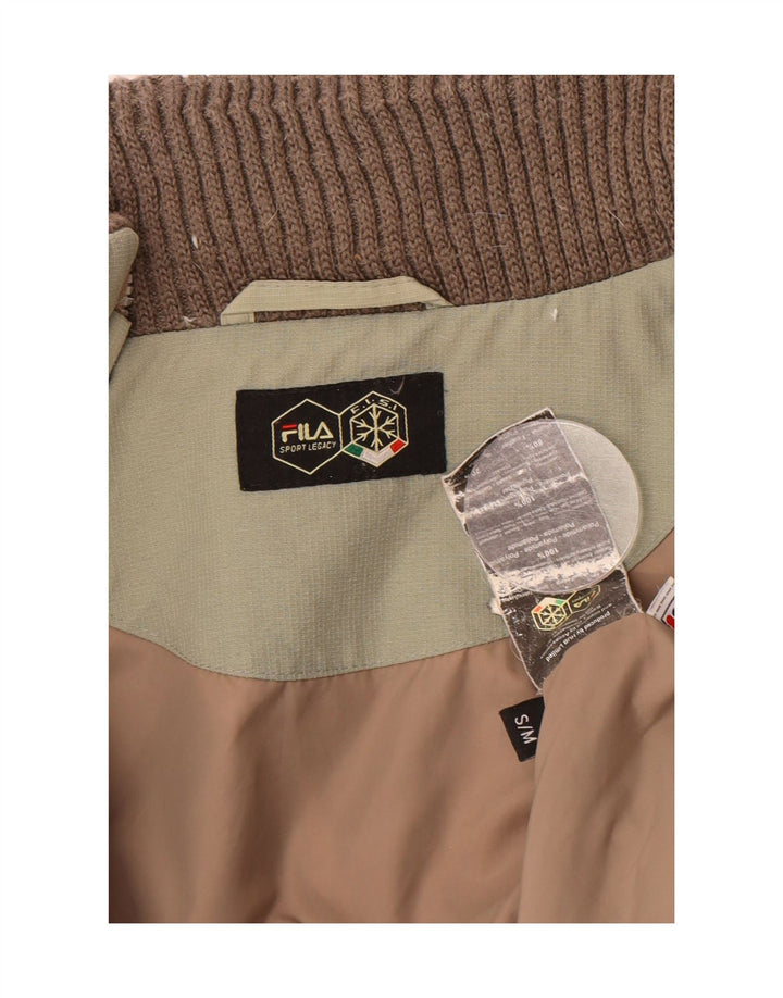 FILA Mens Padded Jacket UK 36 Small Green Polyamide Vintage Fila and Second-Hand Fila from Messina Hembry 