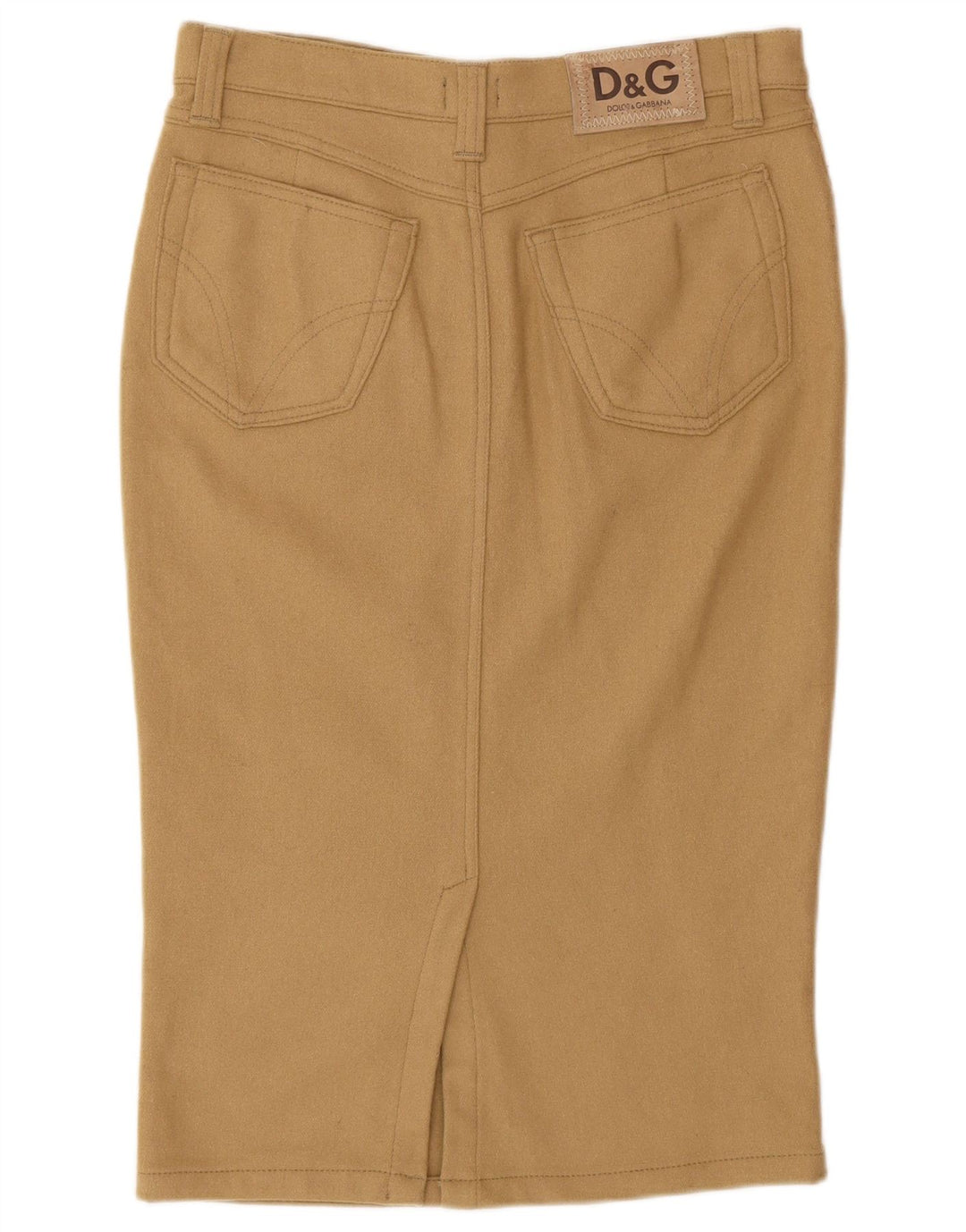 Dolce & Gabbana Pencil Nederdel til kvinder IT 44 Medium W30 Beige Uld