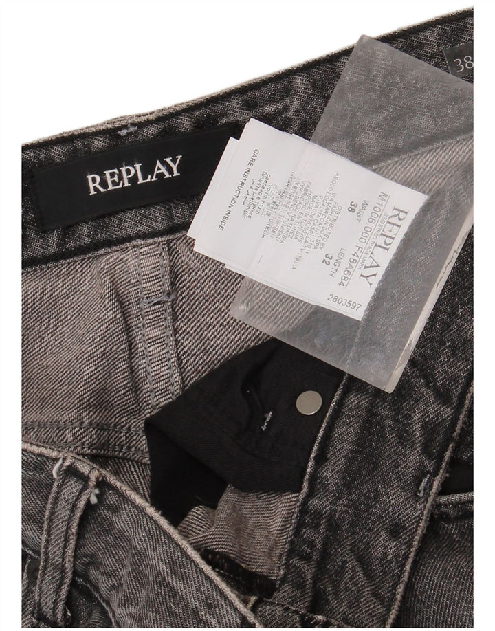 Replay Herre Tinmar Tapered Jeans W38 L32 Grå Bomuld