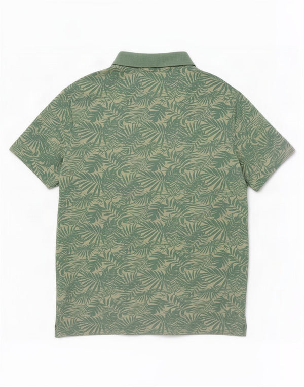 Mountain Warehouse Herre poloshirt XL Grøn blomsterbomuld