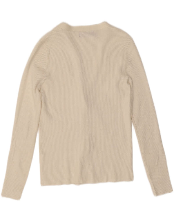 Marks & Spencer Dame Cardigan Sweater UK 14 Medium White