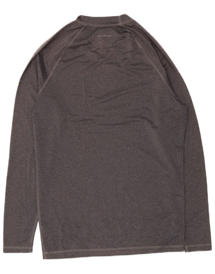 Quiksilver Herre Grafisk Top Langærmet Stor Grå Polyester