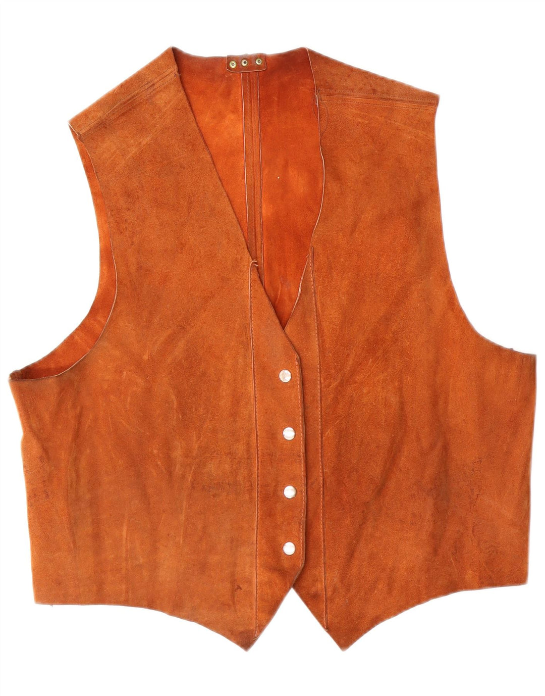 Vintage dame ruskind vest UK 18 XL Brun Western