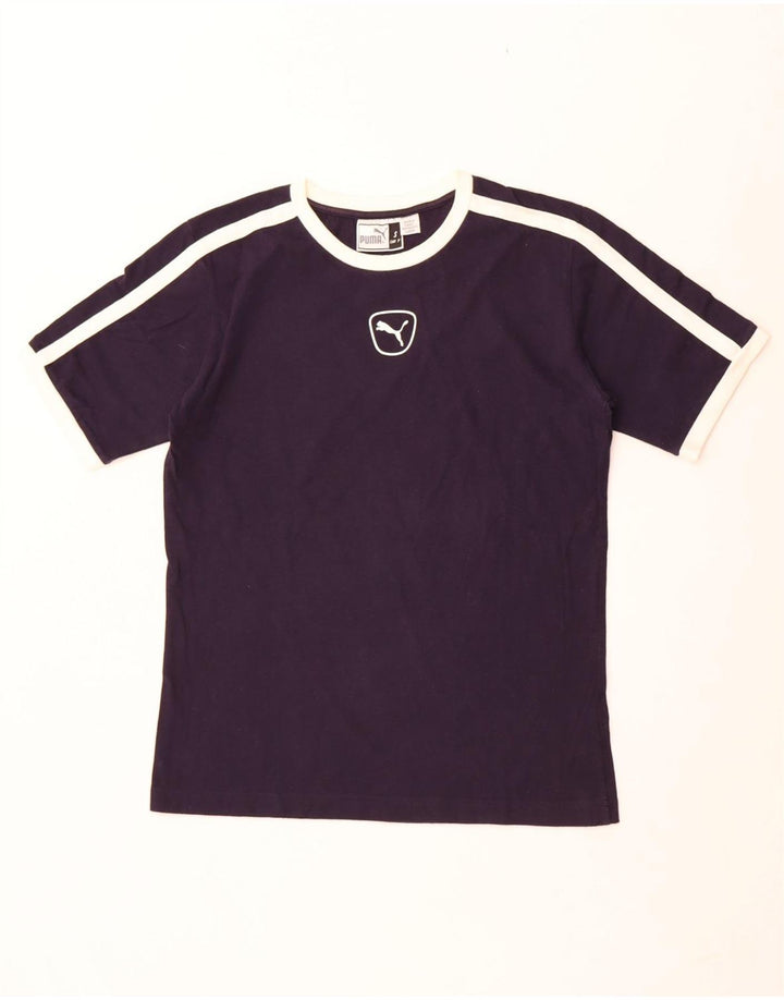 Puma herre T-shirt top lille marineblå bomuld