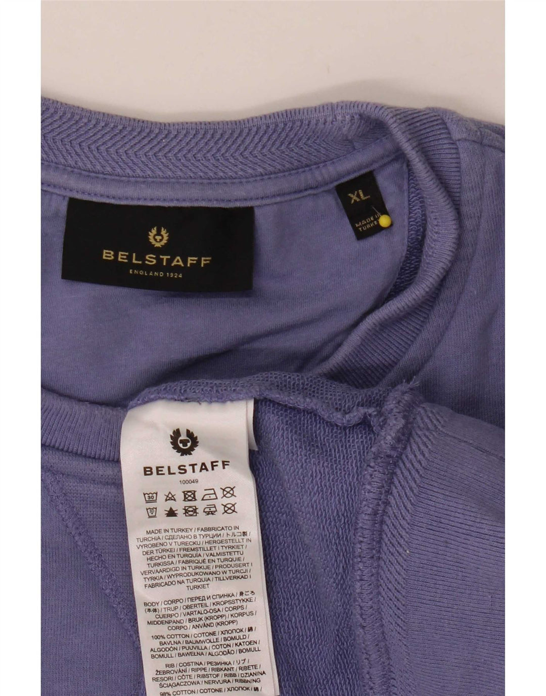 Belstaff Herre Sweatshirt Jumper XL Lilla Bomuld