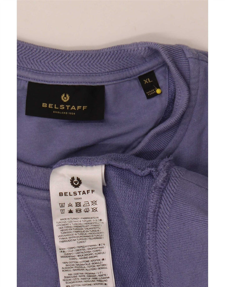 Belstaff Herre Sweatshirt Jumper XL Lilla Bomuld